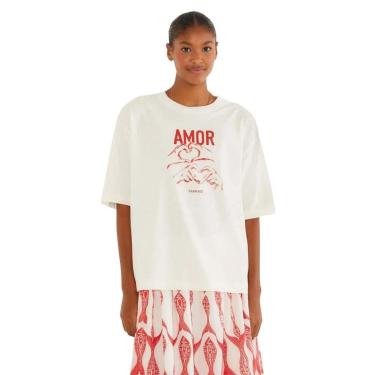 Imagem de T-Shirt Farm Rio Ampla Amor Farm Rio-Feminino