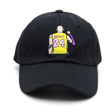 Imagem de Boné de beisebol Kobes Bryants Anime Snapback Hat algodão preto - yiwe