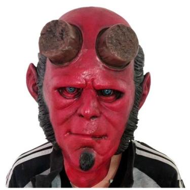 Imagem de Mask Hellboyss Headgear Latex Face Cosplay Traje de Cosplay - yiweisai