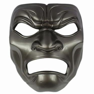 Imagem de Máscara Cosplay Silver Spartan 300 Warrior Halloween Máscara - yiweisa