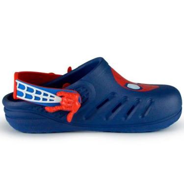 Imagem de Babuche Infantil Grandene Masculino Homem Aranha 23089, 29, Azul