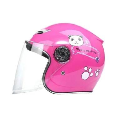 Imagem de Capacete De Segurança Infantil Com Padrão De Desenho Animado Para Quat