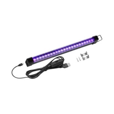 Imagem de Lâmpada LED UV De Luz Negra 395-405nm Tubo T8 5V Com Plug USB Luz Ultr