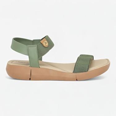 Imagem de Sandalia Modare Ultra Conforto Ortopedica Feminina Elastico, Verde, 38