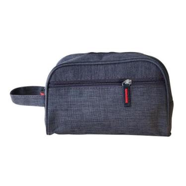 Imagem de Necessaire de poliéster com alça lateral - QUERO PRESENTEAR