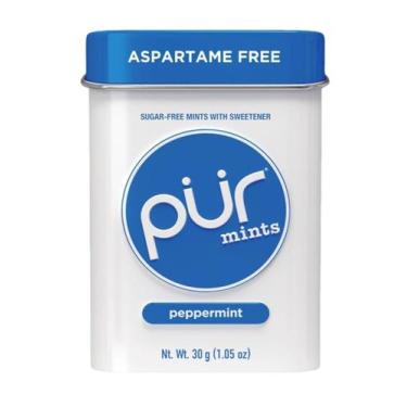 Imagem de Pur Mints Peppermint Bala Sem Açúcar Com Xilitol Hortelã Pimenta