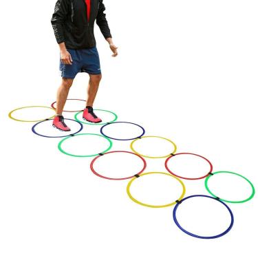 Imagem de Kit Argola De Agilidade Funcional 12 Unidades Yangfit-Unissex