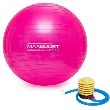Imagem de Kit Bola de Pilates 75cm Suiça Yoga Ginástica Anti Estouro + Bomba para encher-Unissex