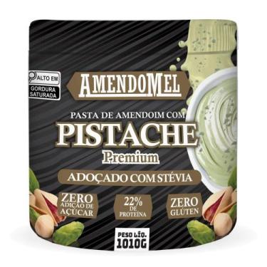 Imagem de Pasta de Amendoim Amendomel Pistache com Stevia 1kg