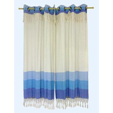 Imagem de Cortina Porta Tecido 100% Algodão 2 Folhas 2,60x2,50 - ArtesãoNato, AZ
