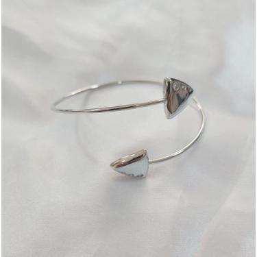 Imagem de Bracelete 2 Triangulos  Rodio - Pelizari Joias 