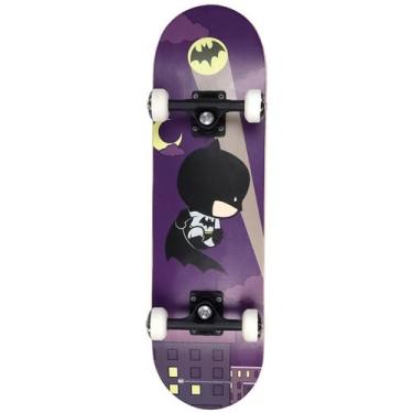 Imagem de Skate Infantil Liga da Justiça Chibi Para Criança de 6 Anos Até 60Kg B