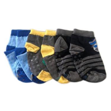Imagem de Meia Kit Infantil Desenhos Cano Curto Trifil T1003k, Multicolor, PP