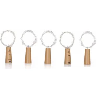 Imagem de Kit 5 Rolhas Fio LED Cordão Luz de Fada Para Decoração - Inter, Colori