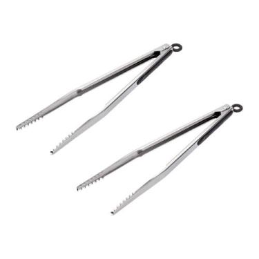 Imagem de Kit 2 Pegador Jacaré Churrasco 39,5cm Profissional Inox Weck