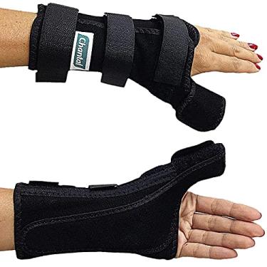 Imagem de Tala Para Punho E Polegar Esquerda Preta Em Lona Chantal (P)