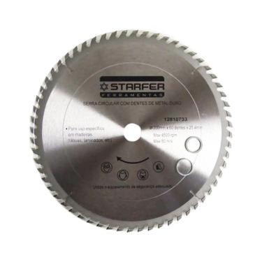 Imagem de Serra Circular com Widea 300mm x 60 Dentes Corta Madeira MDF - Starfer