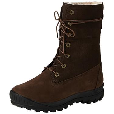 Imagem de Timberland Botas femininas Woodhaven Roll Down, Dark Brown, 9.5
