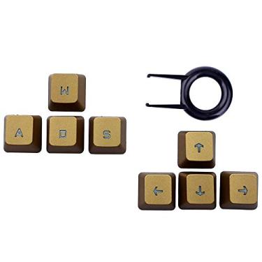 Imagem de Teclas de seta ωω ω → Teclas de substituição para teclado Logitech G810 G413 G310 G910 G613 Romer G (teclas para cima para baixo para a esquerda), Dourado