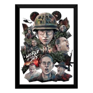 Imagem de Quadro Filme Nascido Para Matar Arte Poster Moldurado - Fanarte