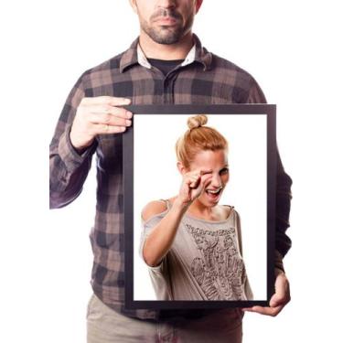 Imagem de Quadro Mulher É Pequeno Mictório Humor Decoração Banheiro - Fanarte