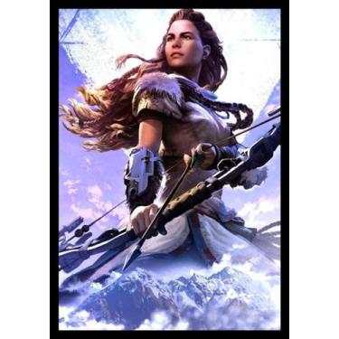 Imagem de Quadro Horizon Zero Dawn Arte Game Moldura 42x29cm - Fanarte