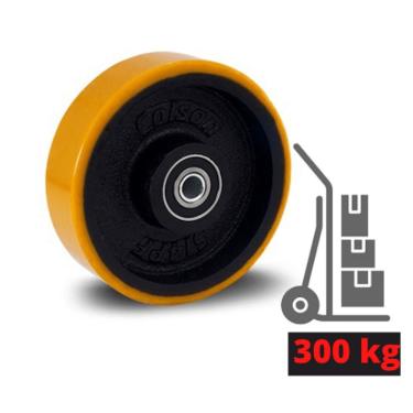 Imagem de Roda Industrial 4 Pol. Rol. Poliuretano 300kg R.414.pf.e