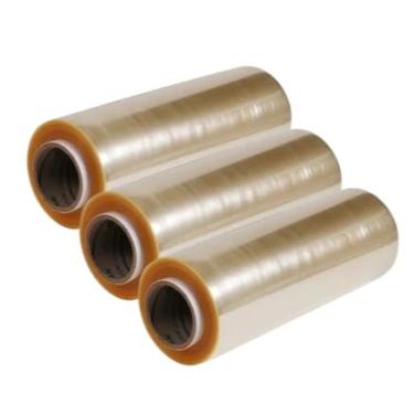 Imagem de Kit 3 Rolo Bobina Plastico De Filme Pvc 28cm X 100 Metros - 300 METROS