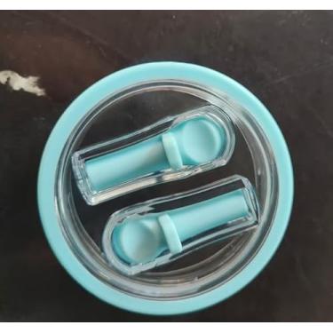 Imagem de Tampa de recipiente de substituição com canudo duplo para Stanley Quencher H2.0 1,134 g – Tampa transparente à prova de vazamento, compatível com Stanley Cup, Agave