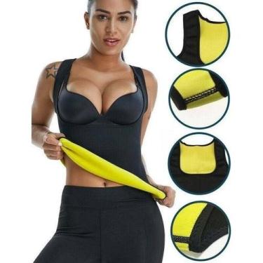 Imagem de Cinta Regata Modeladora Feminina Emagrece Postura - MBFit, XG, Preto