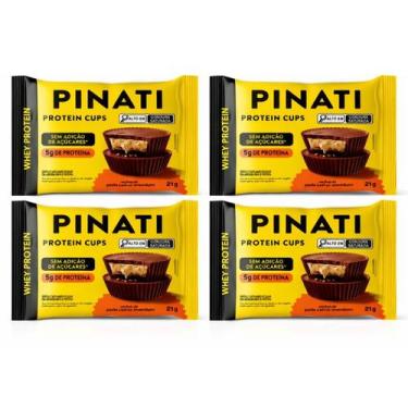Imagem de Kit 4 Protein Cups Pasta De Amendoim 5G Proteína Pinati 21G