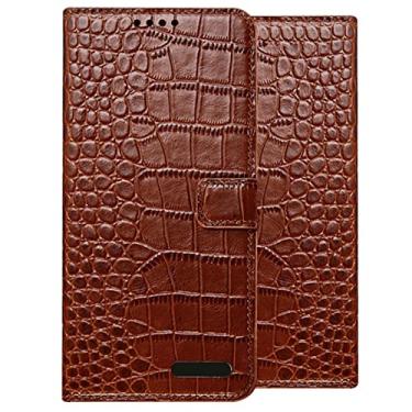 Imagem de GSYH Capa carteira para iPhone 13 Pro Max/13 Pro/13/13 Mini, capa flip de couro com compartimentos para cartão e suporte de carregamento sem fio com fecho magnético, marrom, 13 15,5 cm