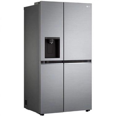 Imagem de Geladeira LG Side By Side Inverter Frost Free 611 Litros Aço Escovado GC-L257