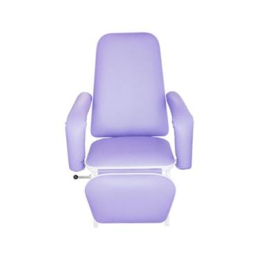 Imagem de Poltrona Reclinável Hospitalar Descanso Standard Lilás - Metal Solutio