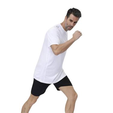 Imagem de Kit Camiseta Academia Fitness Corrida PROTEÇÃO SOLAR UV SOLAR MC + Shorts Tactel ELASTANO 711-Masculino