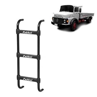 Imagem de Escada Cabine para MB 1114 Cara Preta 3 Degraus 1160mm Preta