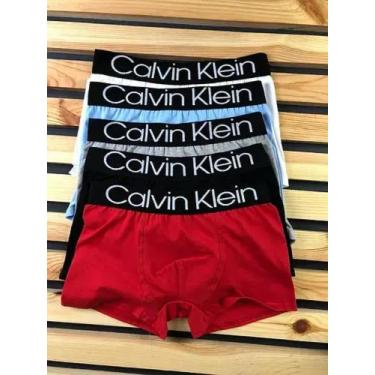 Imagem de Kit 5 cueca boxer algodão cores variadas - BELLY, Cinza, P