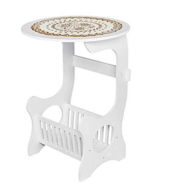 Imagem de Mesa de cabeceira simples armário de quarto armário econômico nórdico mini pequeno apartamento quarto criado-mudo francês moderno