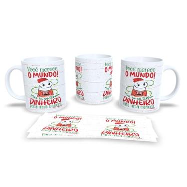 Imagem de Caneca Gente Que Ama Panetone, Cerâmica Branca, Design Natalino com Ilustração Divertida, Decoração para Festas (7)