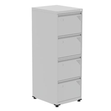 Imagem de Armário De Arquivo De Aço Pandin 4 Gavetas Gavetas Cinza-branco