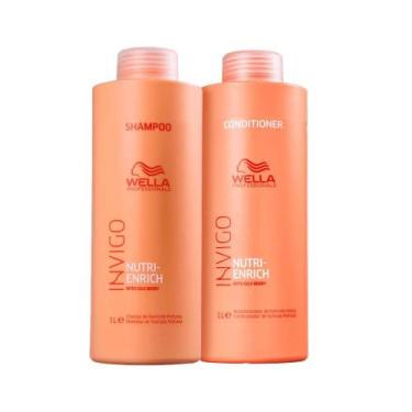 Imagem de Wella Nutri Enrich Kit Shampoo 1000ml e Condicionador 1000ml - Wella P