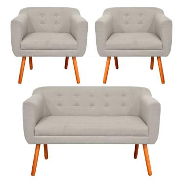 Imagem de KIT 01 NAMORADEIRA E 02 POLTRONAS JULIA