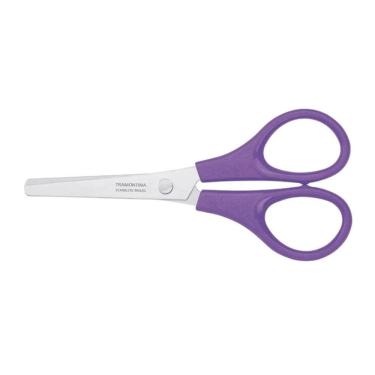 Imagem de Tesoura Escolar Inox Tramontina Roxo