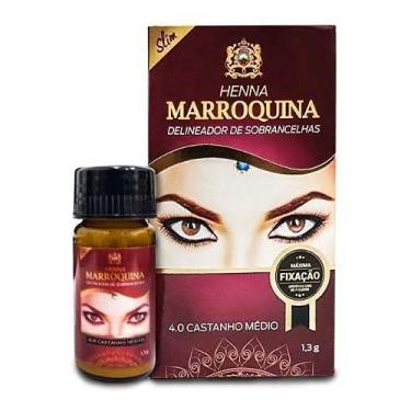 Imagem de Henna Marroquina Delineador de Sobrancelhas 4.0 Castanho Médio 1,3g