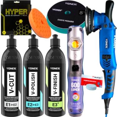 Imagem de Kit Polimento Profissional Sistema VHP Boinas Corte Refino Vonixx (110)