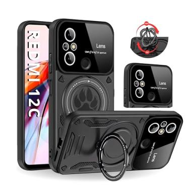 Imagem de Capa Capinha Armor Anti Choque Ring Luxo Para Redmi 12c (Tela 6.71) + Anel Giratório + Proteção De Câmera - Proteção Militar