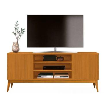 Imagem de Rack para TV até 43 Bancada 2 Portas EDN Móveis, Cedro