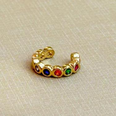 Imagem de Ear Cuff Dourado Colorido - Ajustável sem Furo Rose - Vorax Woman