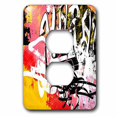 Imagem de 3dRose LSP_238649_6 Imagem de grafite com capa de tomada de arte de fita VHS antiga