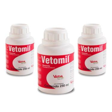 Imagem de Kit 3 Mosquicida Vetomil Anti Moscas E Insetos Vansil 250ml
